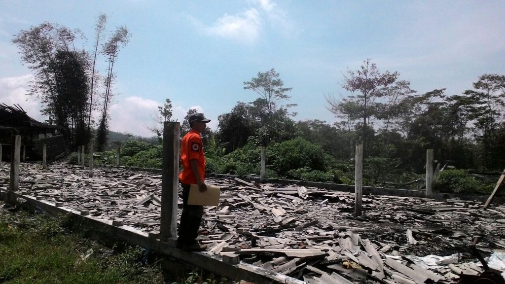 kebakaran peternakan ayam di ciamis